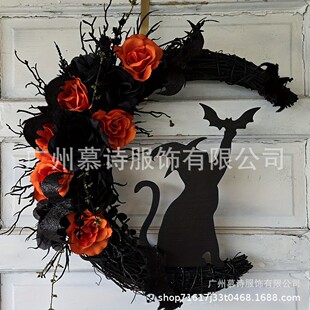 �羳�f�}�����h����؈2����؈��Ȧ�����Ҿ��b�Halloween Wreath