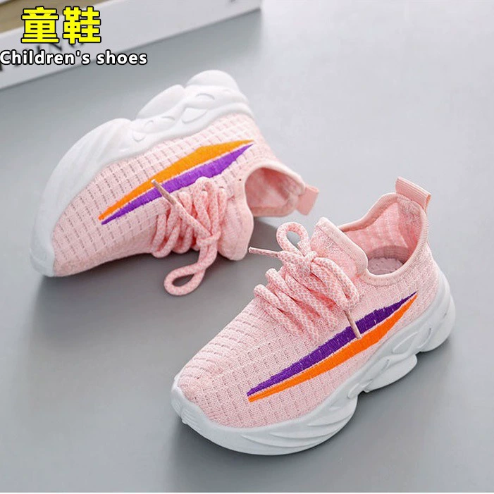 Новинка 2024, детская обувь, дышащая сетчатая обувь для мальчиков, весенне-осенняя детская обувь с кокосом, спортивная обувь для маленьких девочек