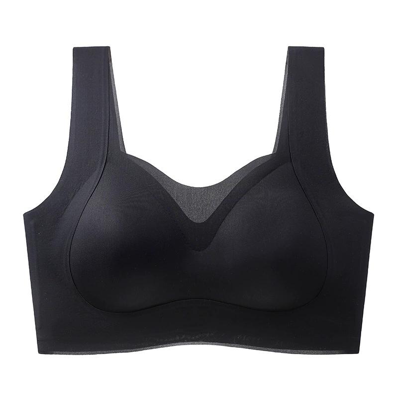 Бесшовный антибактериальный охлаждающий лифтинг 7A, ледяной шелк, мягкая поддерживающая белье для женщин, боковая грудь, топ-платье без следов