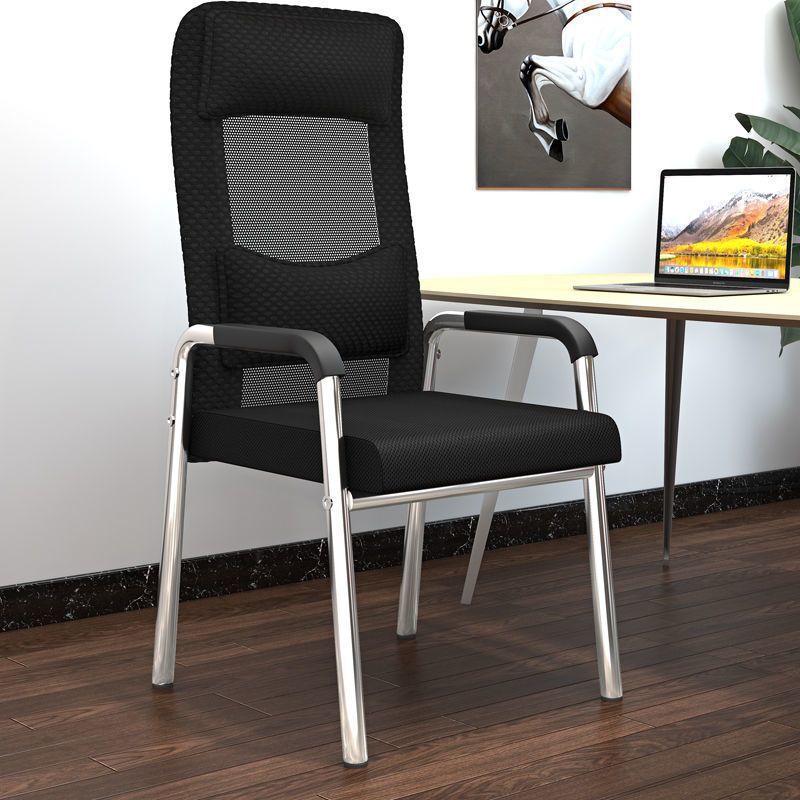 Chair for Learning Mahjong, Conference Chair, Dormitory Stool, Comfortable for Long Sitting, with Backrest, Study Room Office Chair, Home Computer Chair