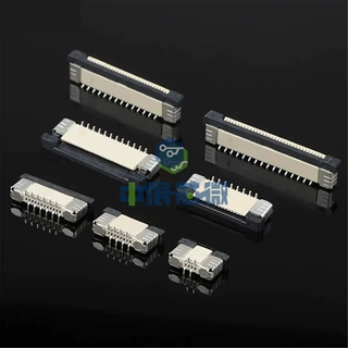 FFC/FPC立式贴片插座 间距0.5/1.0mm立贴交叉带锁4/6/8/10/20-60P