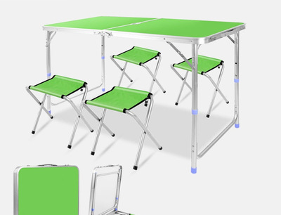 折叠桌子摆摊折叠桌户外地推展业便携式简易家用小桌子餐桌椅跨境|ru