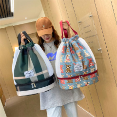 Fitness bag, dry and wet separation, swimming bag, waterproof, beach storage, sports equipment backpack, women's small bag, swim bag, portable women's bag