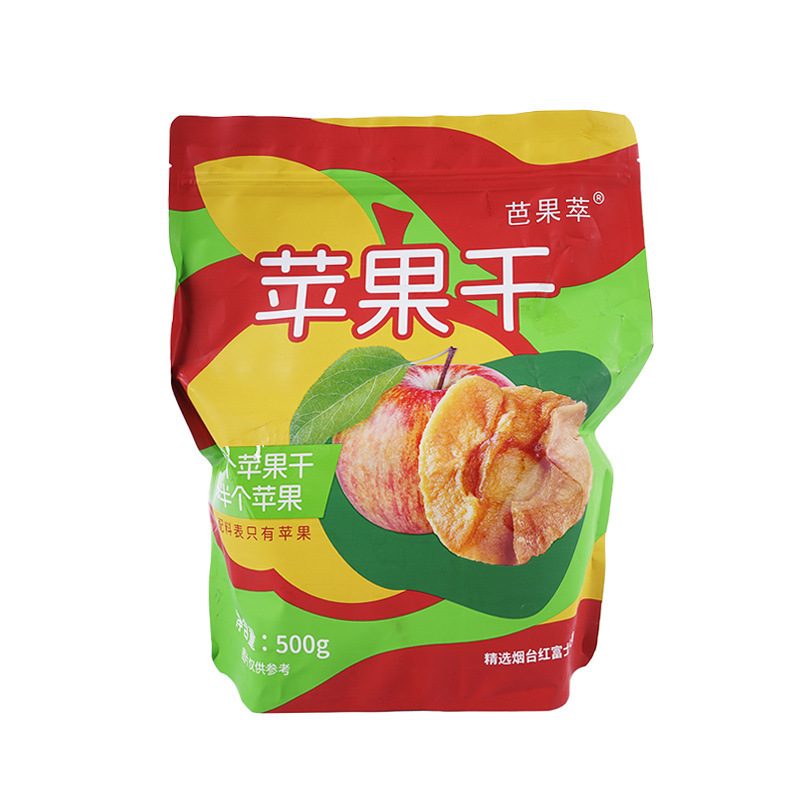 煙台名物 三蒸し三日干し オリジナル 砂糖無添加 厚切りドライアップル 500g 独立小包装スナック|undefined