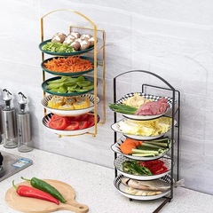 Salad Dressing Rack Kitchen Prep Rack Home Multilayer No-Drill Hot Pot Prep Rack