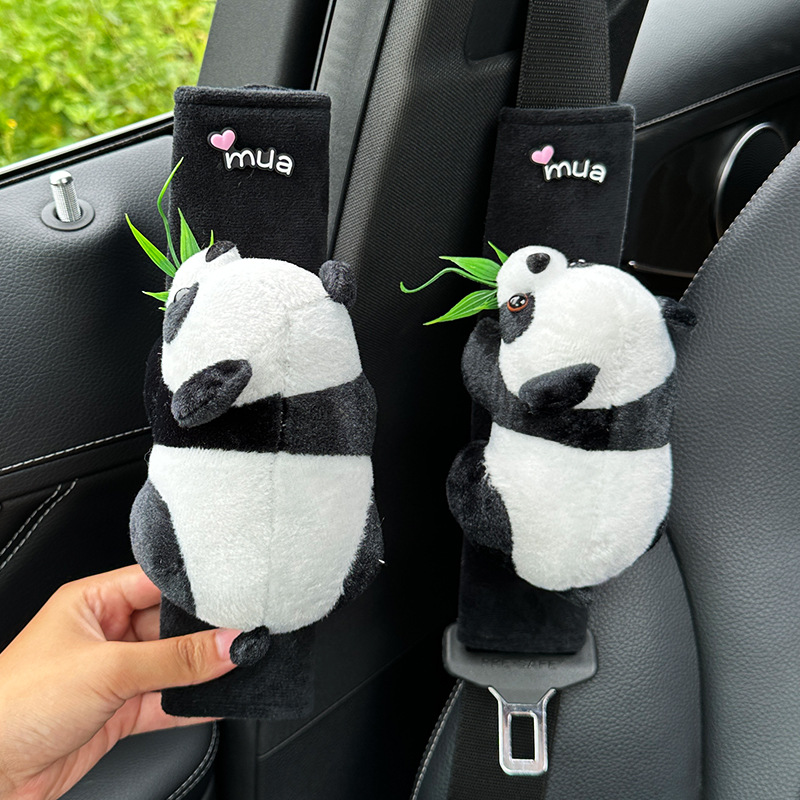 Funda Protectora de Hombro para Cinturón de Seguridad Infantil de Peluche Anti-estrangulamiento para Automóvil
