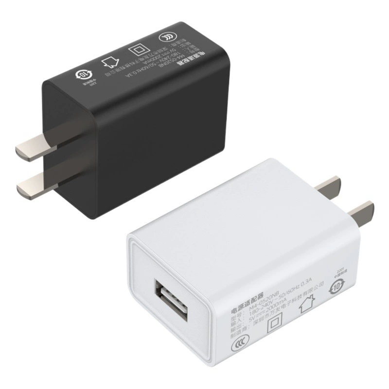 Зарядное устройство для мобильных телефонов 5V2A в наличии, с сертификатами CE/ETL/3C для Китая, США и Европы, USB-адаптер питания 5V1A, зарядная головка.