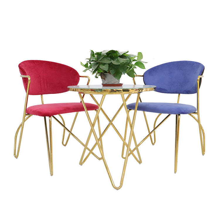 Silla de comedor de exportación personalizada silla de hierro forjado italiana silla de mesa de comedor de lujo ligera silla de comedor de alto nivel