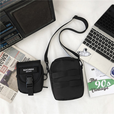 ins Disco dancing Satchel Hip hop Street style Simplicity One shoulder Inclined shoulder bag Mini Mobile phone bag motion Motorcycle Bag