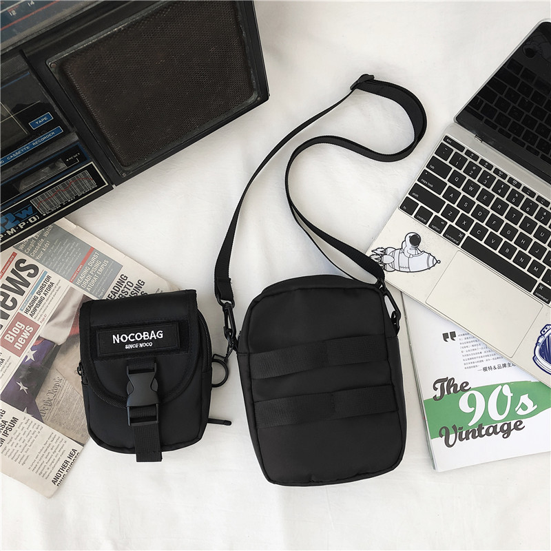 ins Disco dancing Satchel Hip hop Street style Simplicity One shoulder Inclined shoulder bag Mini Mobile phone bag motion Motorcycle Bag