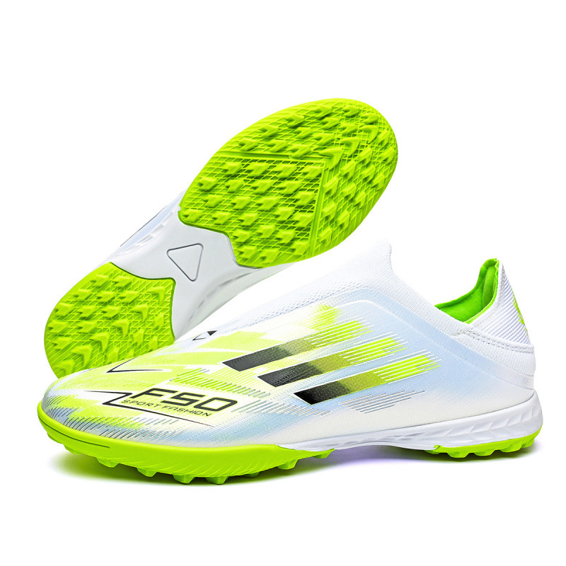 Zapatos de Fútbol de Caña Baja para Niños de KPU y TPU Resistente al Desgaste para Césped Natural y Artificial