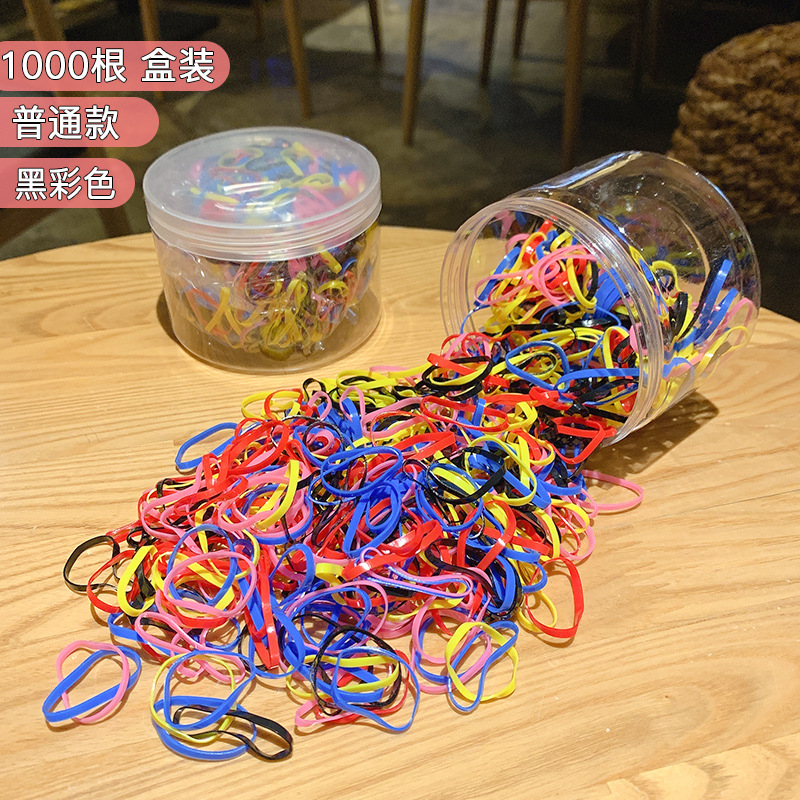 Pequeña banda de goma disponible negra para las mujeres, alta banda de goma elástico y durable, Banda del pelo, Banda del pelo para las muchachas