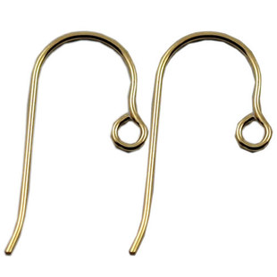 100% Real Gold 18K Gold Ear Hook Ear Ring Premium Earrings genuine goods 14K Gold Earrings Premium Pearl Ear Hook