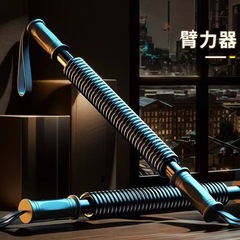 抖店TEMU亚马逊弹簧臂力棒男士家用女士50kg60kg健身臂力器扩胸