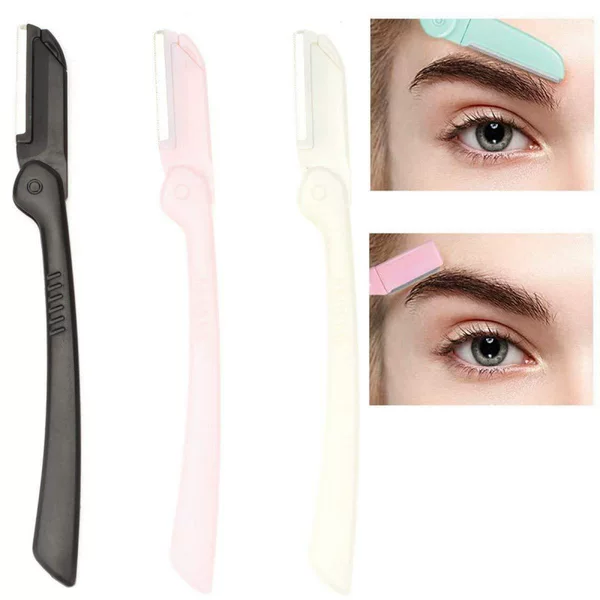 in stock Factory Macro Blade Eyebrow Knife Folding Eyebrow Scraping Knife Sharp for Novice Beginners Eyebrow Knife for Men and Women