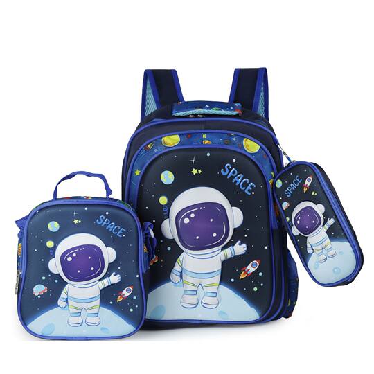 Cross-border three-piece children's schoolbag 16-inch sleeved pull rod children's backpack 3D hard shell labubu kindergarten schoolbag