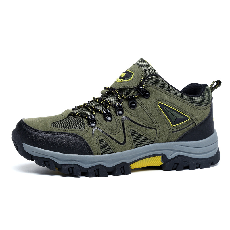Zapatos de montaña al aire libre de explosión transfronteriza, zapatos de montaña antideslizantes y resistentes al desgaste para hombres, zapatos de montaña cruzada, amortiguación al aire libre