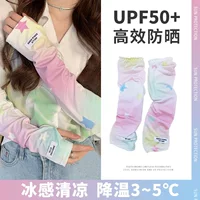 Женские солнцезащитные рукава Ice Sleeve, летние солнцезащитные рукава для вождения и езды на велосипеде, тонкие свободные рукава для рук