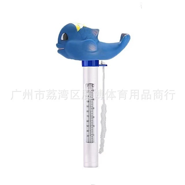 Cartoon thermometer, swimming pool, shark, Amazon