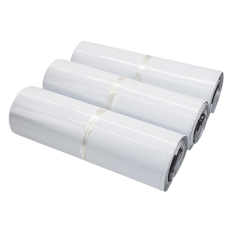 En stock blanco expreso bolsa de embalaje espesado 28 42 impermeable SF nuevo material bolsa grande bolsa al por mayor bolsa expresa