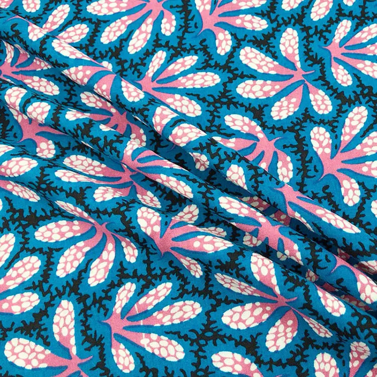 Fabricante de suministro de tejido plano de impresión activa tejido de tejido de rayon plano
