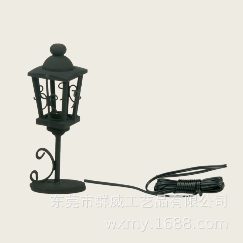 Diy кукольный домик Dollhouse миниатюрный 12-балльный аксессуар мини-свет может зажгти настольная лампа