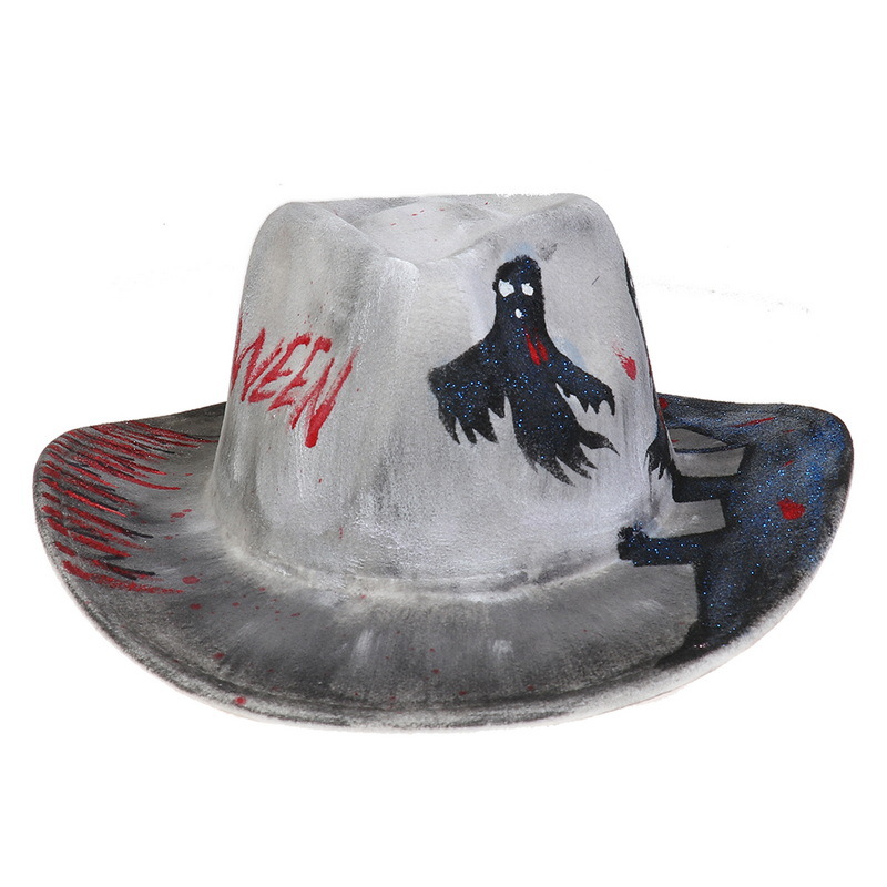 Halloween Party Bunte Ball Leistung Hut Geist Festival Requisiten Cowboy Schneemann Muster_voghion.com