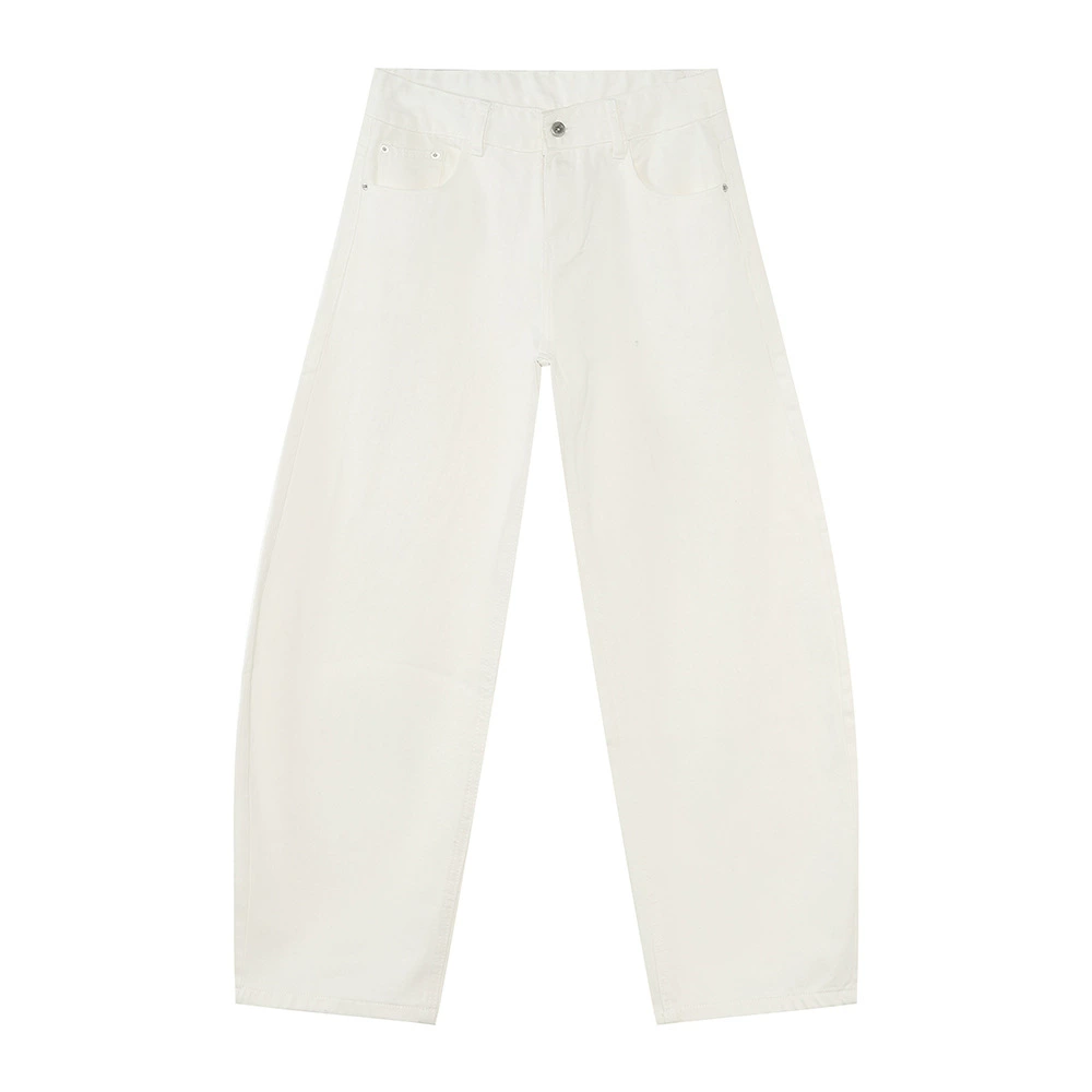 Wide-Leg Jeans (MTLCLOTHES) Korean Style, Water-Washed Denim, Casual Loose Fit