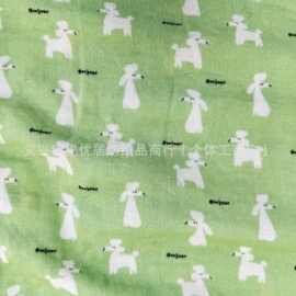 全棉数码印花纱布卡通格子花棉布40支双层纱面料春秋居家服装面料