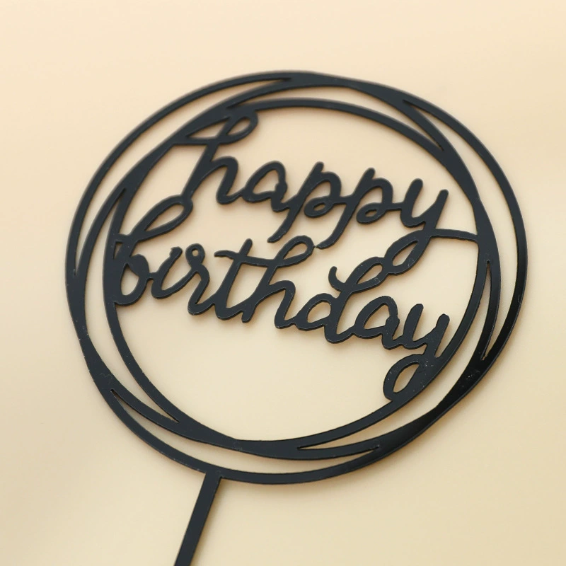 Украшение для торта «Happy Birthday», вставной декор, креативные вставные украшения для дня рождения