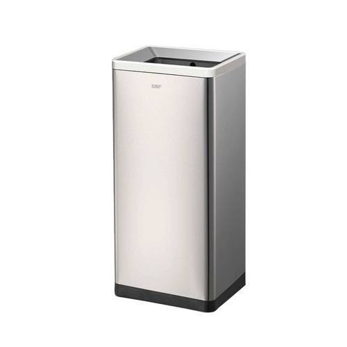 Stainless Steel Square Trash Can Household Kitchen No Lid Bathroom Classification Public Place Commercial Hotel Room Cylinder 