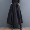 2021 new pattern Autumn Show thin Elastic waist Easy A word skirt Mid length version Large Umbrella skirt Versatile Fashionable skirt