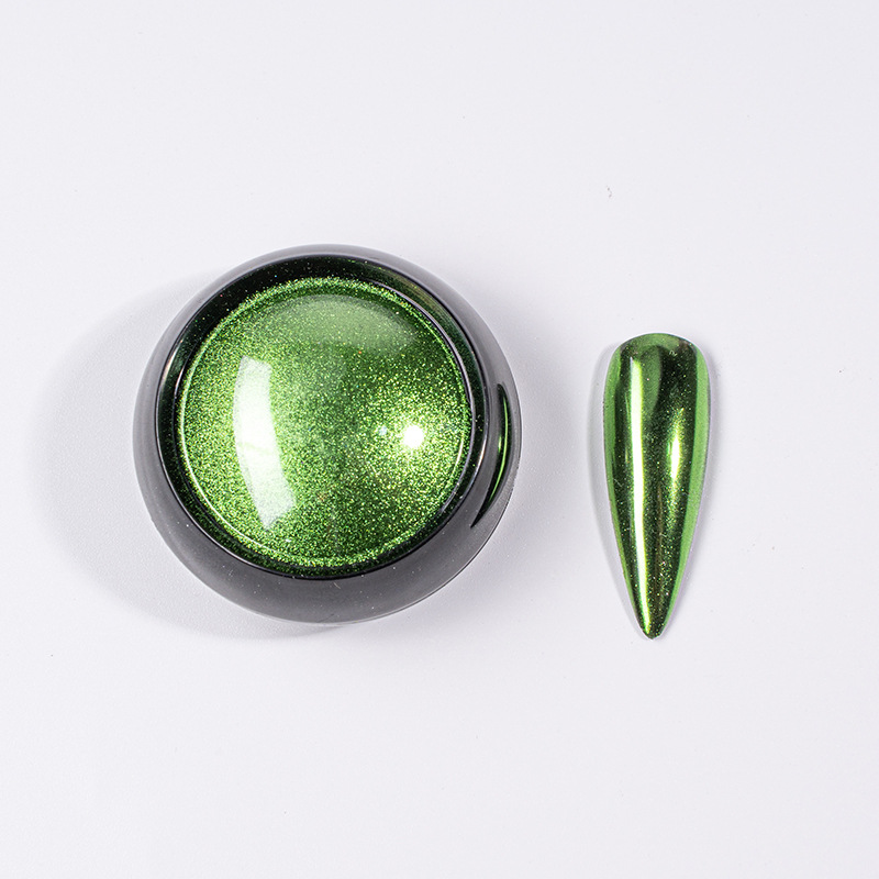 TikTok mismo Rainbow Mirror harina agua ondulación espejo mágico polvo al por mayor En stock suministro transfronterizo de uñas sólido espejo mágico polvo