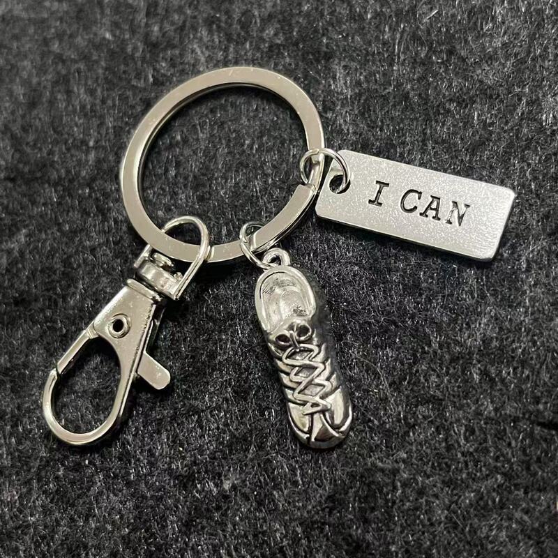 New Running Enthusiasts' Shoe Charms I Can Sports Style Keychain