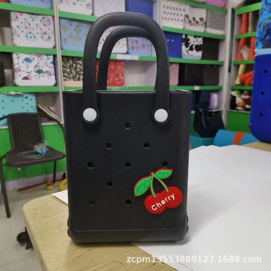 Spot al por mayor cesta de eva de un solo hombro nuevo bolso de playa de vacaciones junto al mar de gran capacidad de verano popular bolso de mano