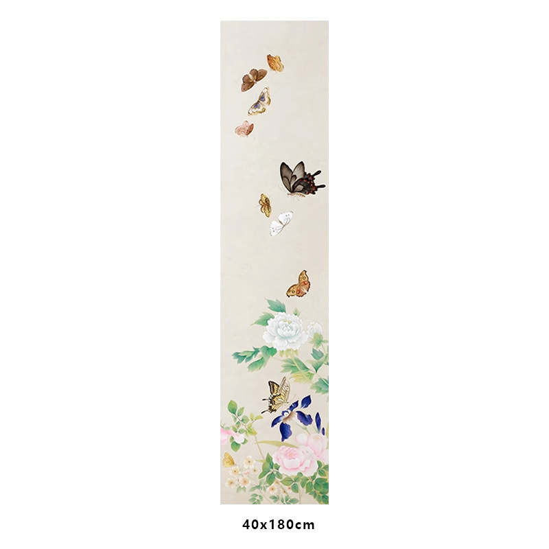结婚婚房布置新中式装饰红蓝背景墙条幅订婚新娘晨袍拍照国风挂布|undefined
