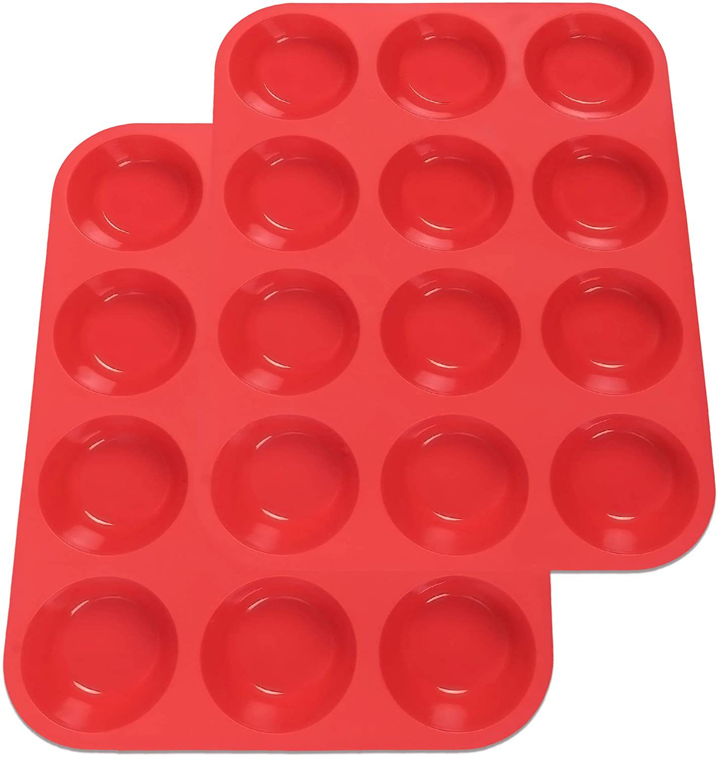 12连杯子硅胶蛋糕模 食品级硅胶