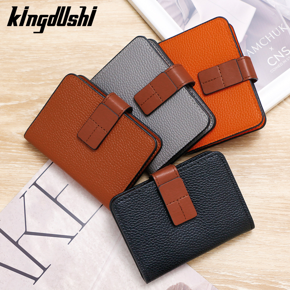 Nuevo tipo de bolsa de tarjetas de licencia de conducir exquisita bolsa de tarjetas de damas bolsa de tarjetas compacta ins viento red nicho diseño de contraste