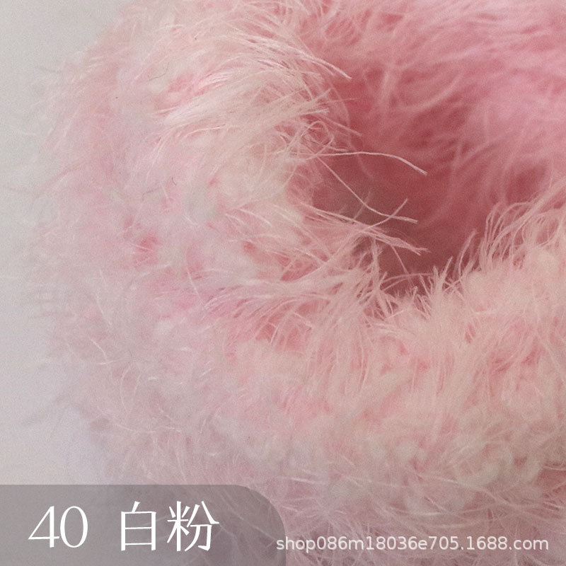 Suministro directo de fábrica 15mm de lana larga felpa trenzado palo súper grueso súper denso hecho a mano DIY pequeño perro de leche Raíz de pelo