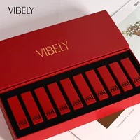 VIBELY Big Red Love Secret Помада костюм Десять цветов Китайская красная подарочная коробка Высококачественная матовая помада для тумана