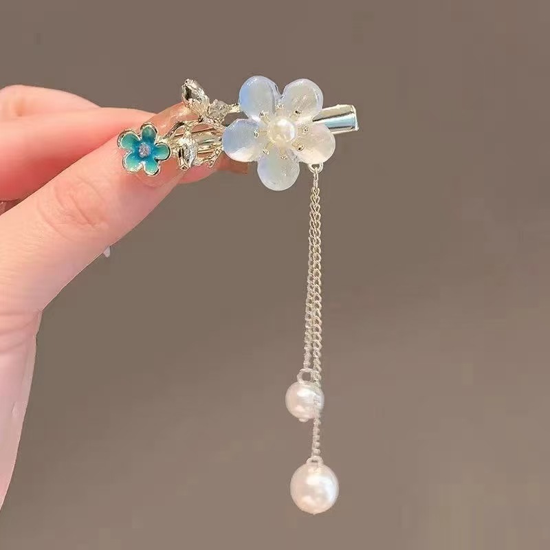 물꽃 술 머리핀