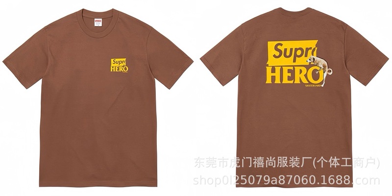 25ss美潮Supreme男女兼用ゆったりカジュアル半袖プリントレターTシャツ、ワンピース発送、純綿半袖|undefined