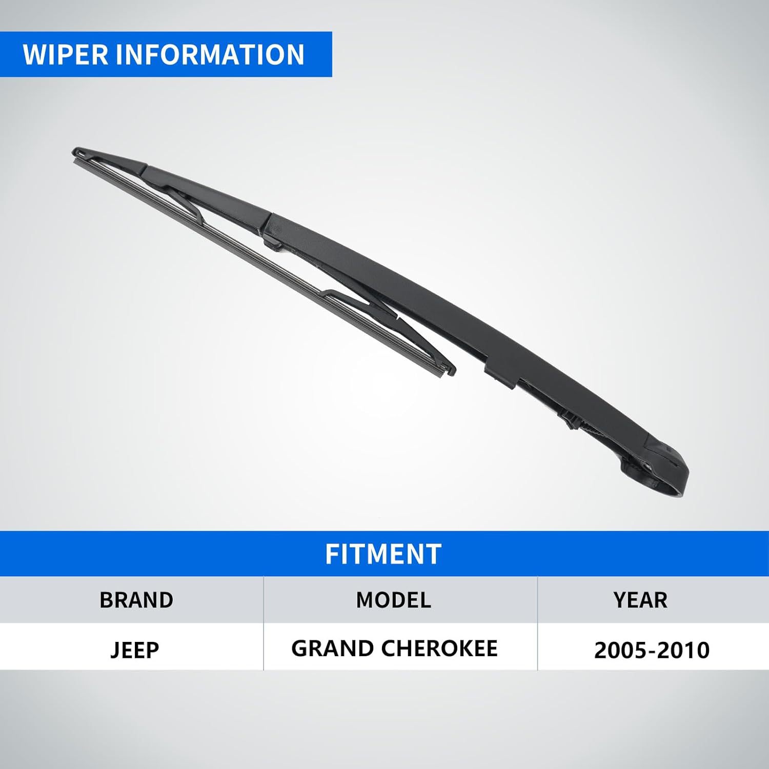 Jeep Grand Cherokee 2005-2010 Rear Window Wiper Blade Wiper Arm 05139836Ab