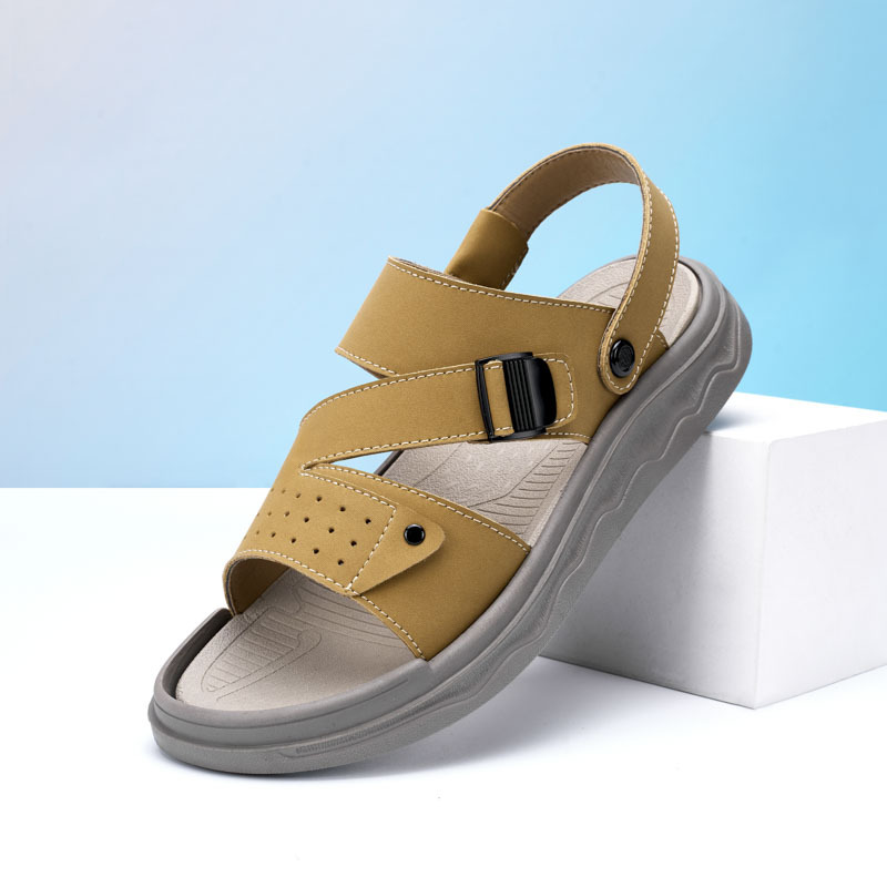 Sandalias para hombre ligero para el hogar al aire libre de doble uso antideslizante y resistente al desgaste 2025 verano nuevo estilo playa tendencia de moda chanclas image 9