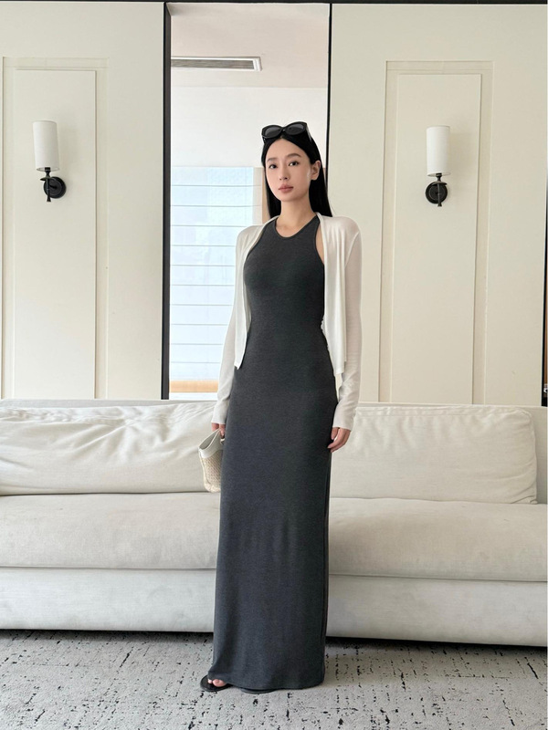 周淼ZHOUMIAO【遛弯多造型】天丝羊毛极简开衫 慵懒短款针织衫女|undefined