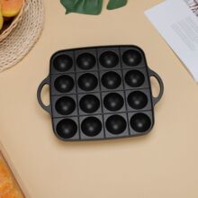 跨境章鱼小丸子机铝制烤盘无涂层不粘锅鹌鹑蛋鱼丸模具虾扯蛋