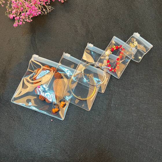 Spot jewelry bag EVA self-sealing jewelry bag mini pvc jewelry packaging zipper bag transparent anti-oxidation packaging bag
