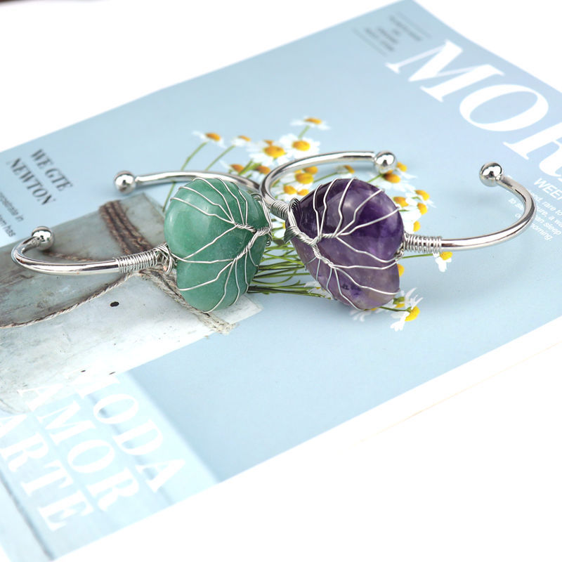 Fashion Water Droplets Crystal Plating Bangle 1 Piece