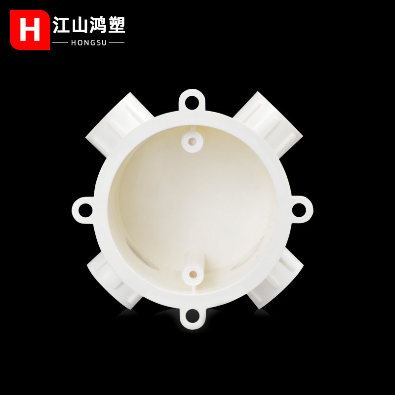 Caja de comandante octogonal pvc caja de comandante boca redonda boutique engrosada incrustado 7080 caja de comandante caja de conexiones ignífugo