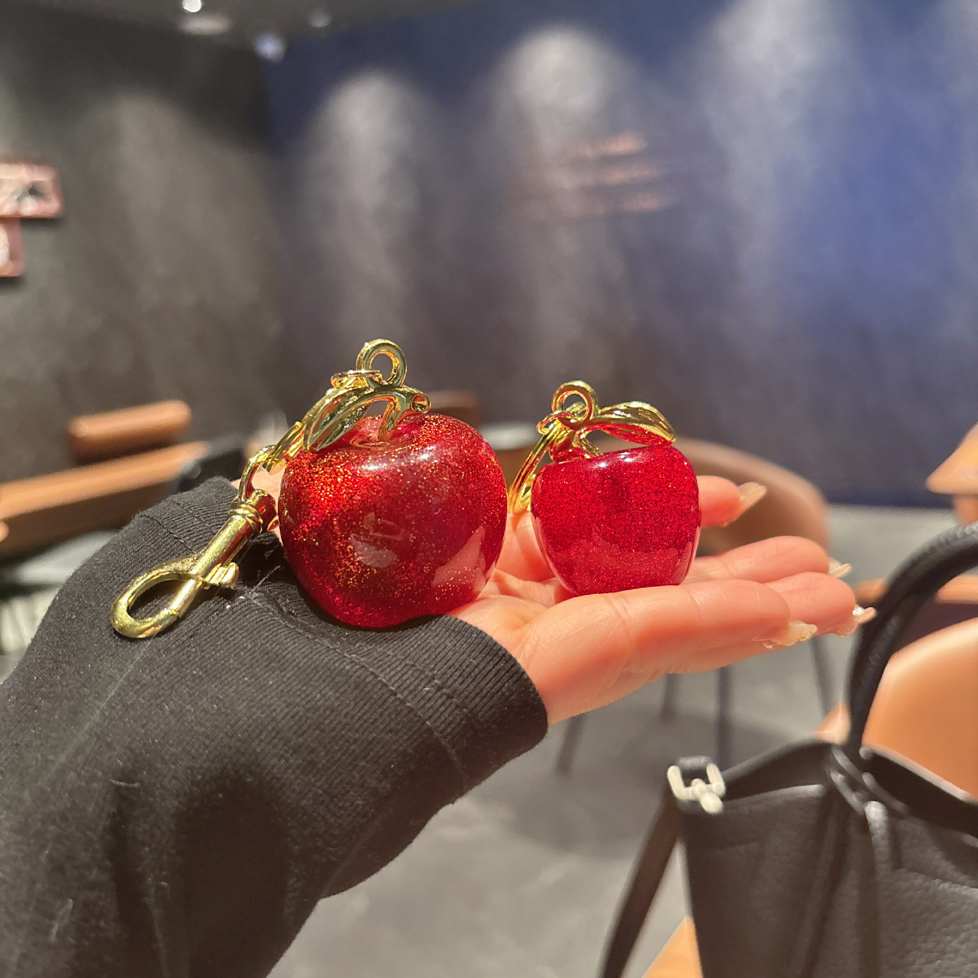 64g Weight Bag Pendant, Keychain Classification 1 Piece Quantity Casual, Street Occasion Resin Material Fruit Pattern Unisex Gender Cute Style 1 Piece Cute Fruit Resin Unisex Bag Pendant Keychain 6